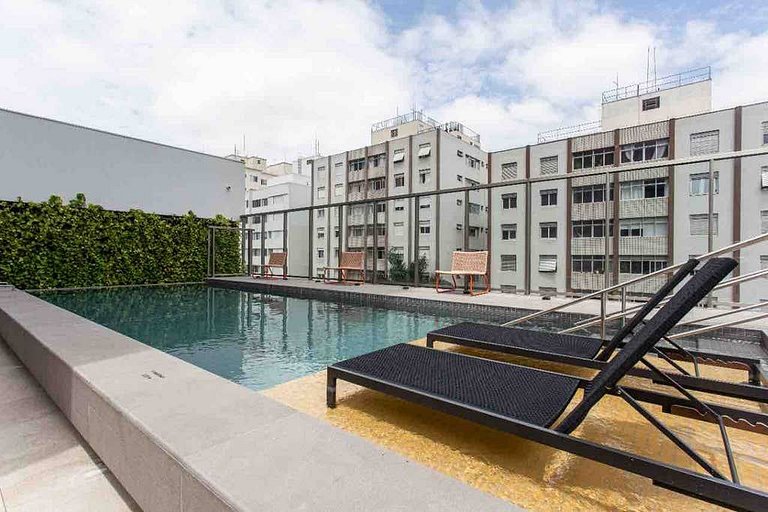 BHaus Vila Madalena Eside | Studio Premium com Varanda | es1