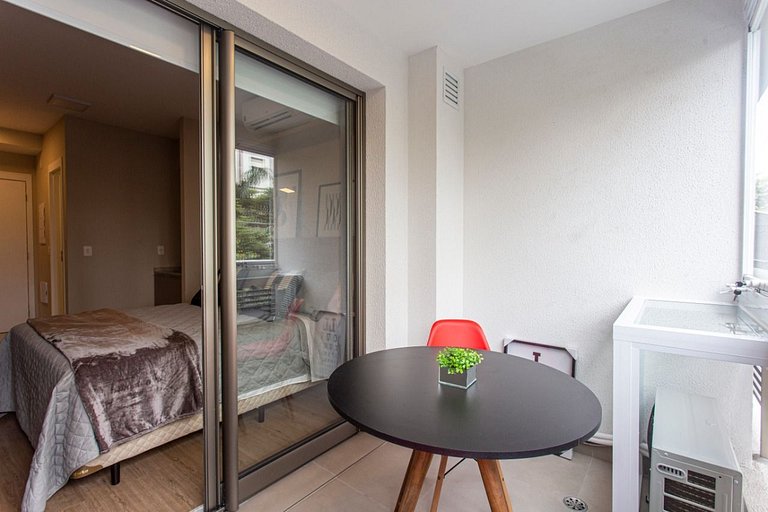 BHaus Vila Madalena Eside | Studio Premium com Varanda | es1
