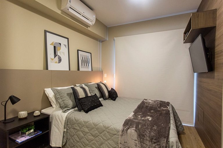 BHaus Vila Madalena Eside | Studio Premium com Varanda | es1