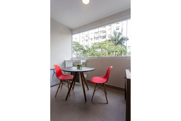 BHaus Vila Madalena Eside | Studio Premium com Varanda | es1