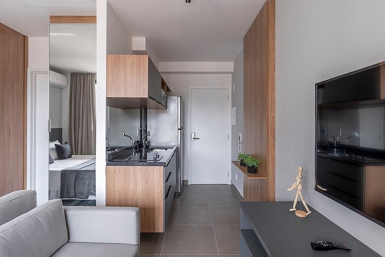 BHaus Jardins VN Melo Alves - Studio Premium com Varanda e V
