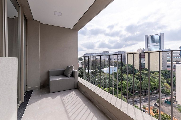 BHaus Jardins VN Melo Alves - Studio Premium com Varanda e V