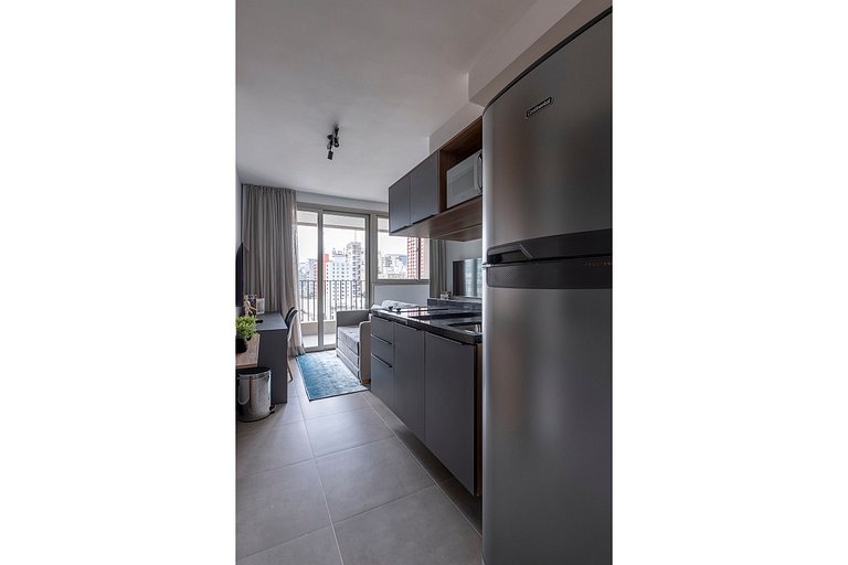 BHaus Jardins VN Melo Alves - Studio Premium com Varanda e V