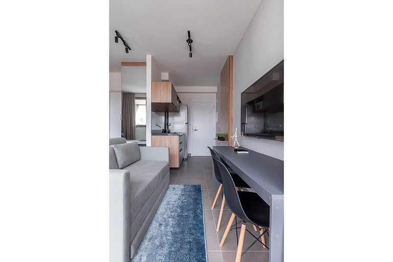 BHaus Jardins VN Melo Alves - Studio Premium com Varanda e V