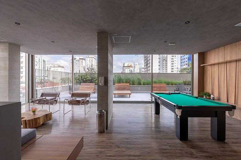 BHaus Jardins VN Melo Alves - Studio Premium com Varanda e V