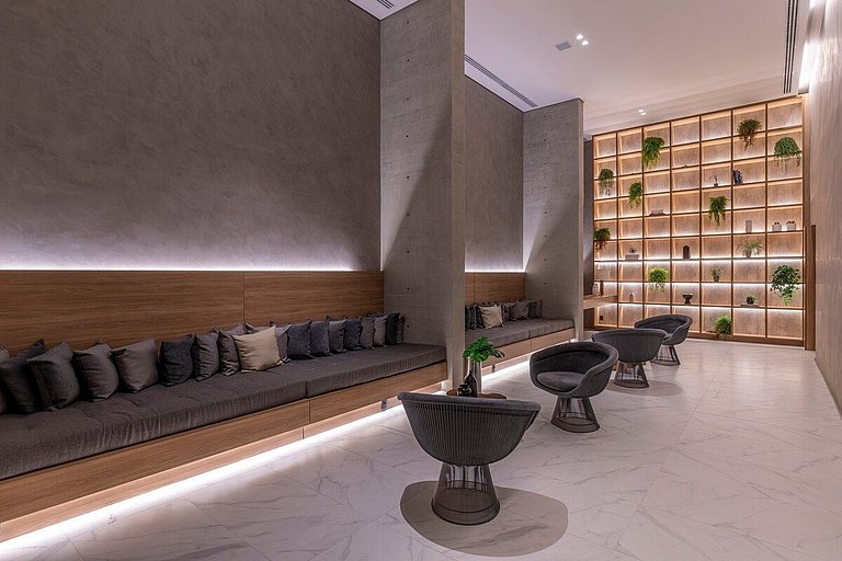 BHaus Jardins VN Melo Alves - Studio Premium com Varanda e V