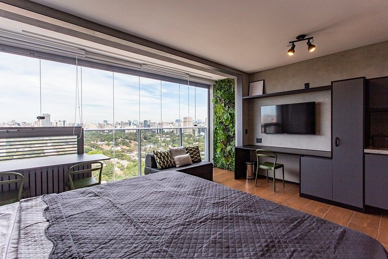 BHaus Pinheiros Helbor Wide | Studio Deluxe com Vista Incrív