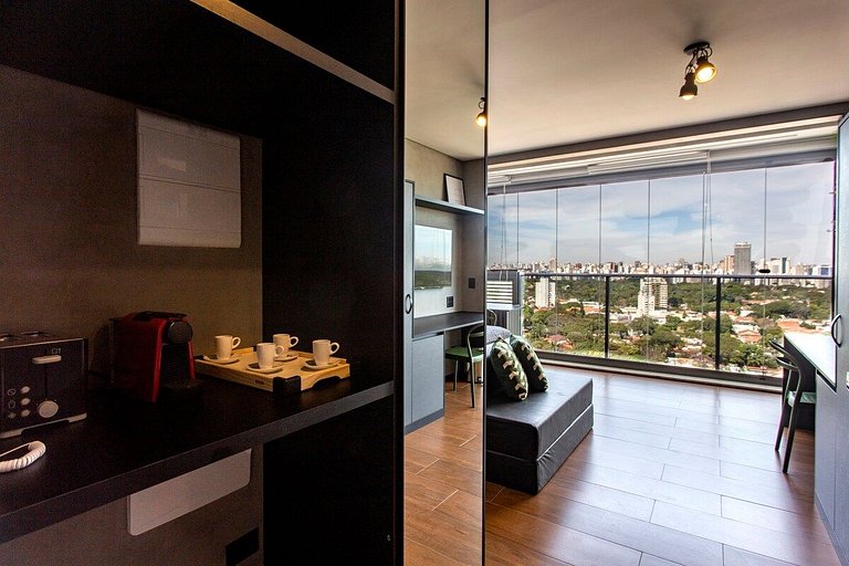 BHaus Pinheiros Helbor Wide | Studio Deluxe com Vista Incrív