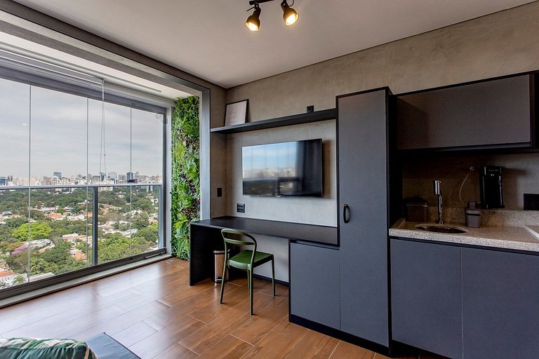 BHaus Pinheiros Helbor Wide | Studio Deluxe com Vista Incrív