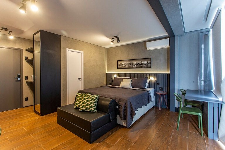 BHaus Pinheiros Helbor Wide | Studio Deluxe com Vista Incrív
