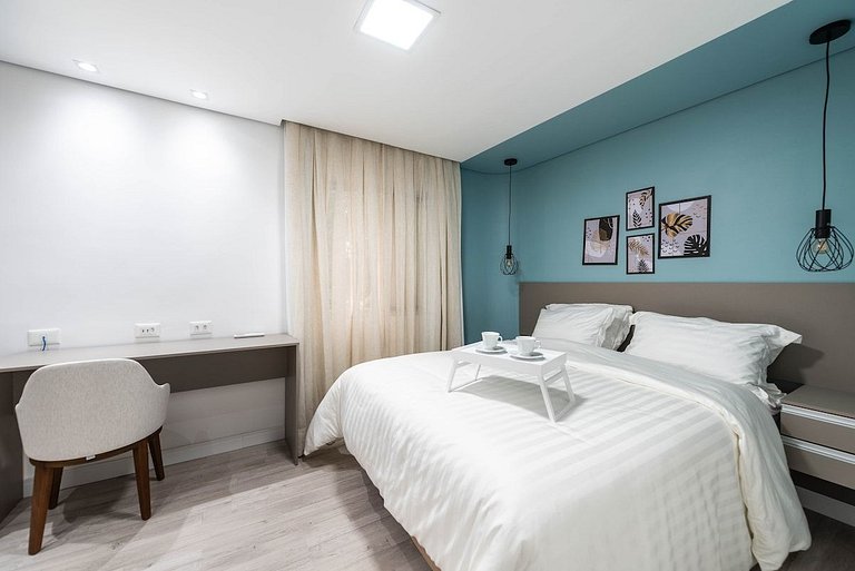BHaus Itaim Canadá - Grand Apartament 1 quarto - Cama Queen