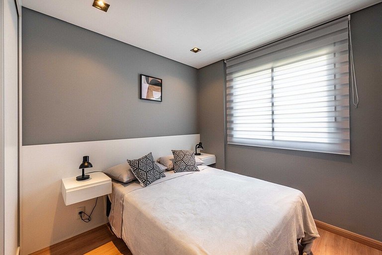 BHaus Family Brás | Grand Apartment com Varanda | Academia |