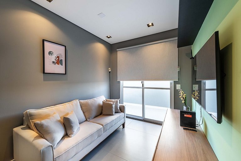 BHaus Family Brás | Grand Apartment com Varanda | Academia |
