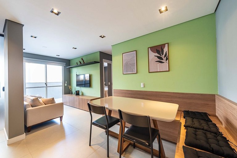 BHaus Family Brás | Grand Apartment com Varanda | Academia |