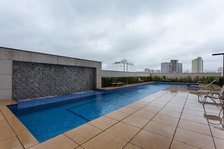 BHaus Family Brás | Grand Apartment com Varanda | Academia |