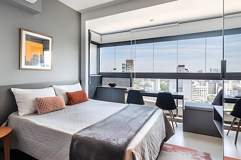 Bhaus VN Oscar Freire - Studio com Vista Jardins 17o andar -