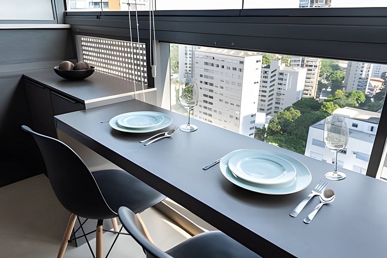 Bhaus VN Oscar Freire - Studio com Vista Jardins 17o andar -