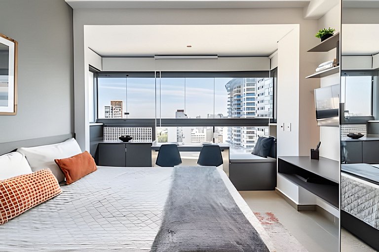 Bhaus VN Oscar Freire - Studio com Vista Jardins 17o andar -