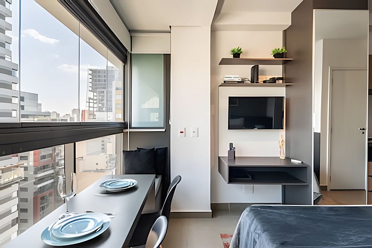 Bhaus VN Oscar Freire - Studio com Vista Jardins 17o andar -