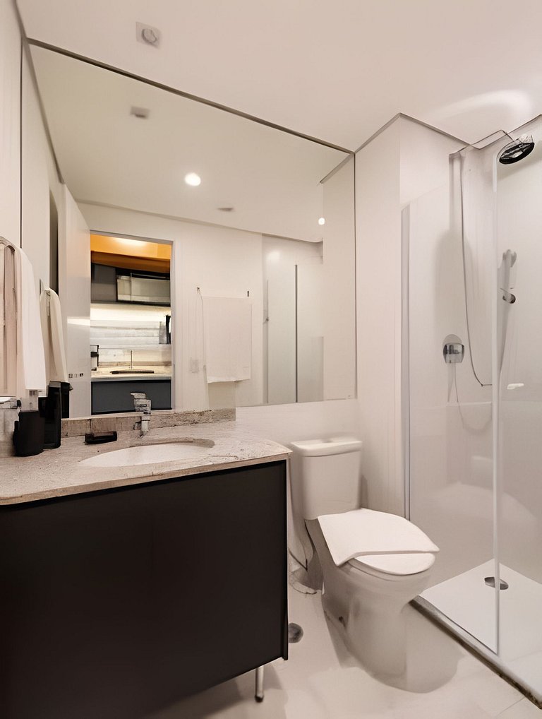 BHaus Setin Nova Republica - Studio 30m2 com Varanda - Cama