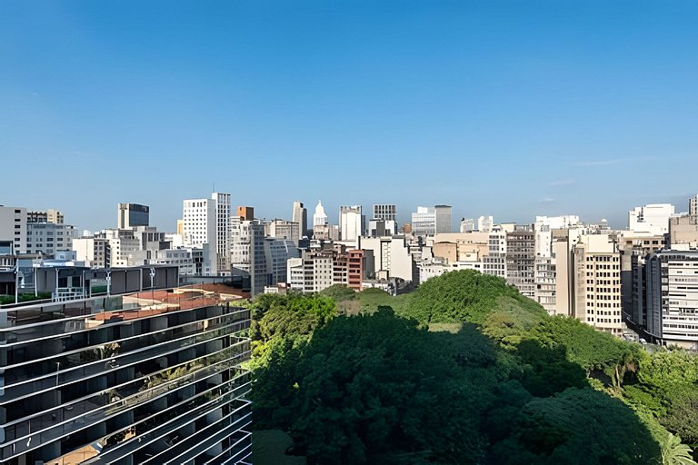 BHaus Setin Nova Republica - Studio 30m2 com Varanda - Cama