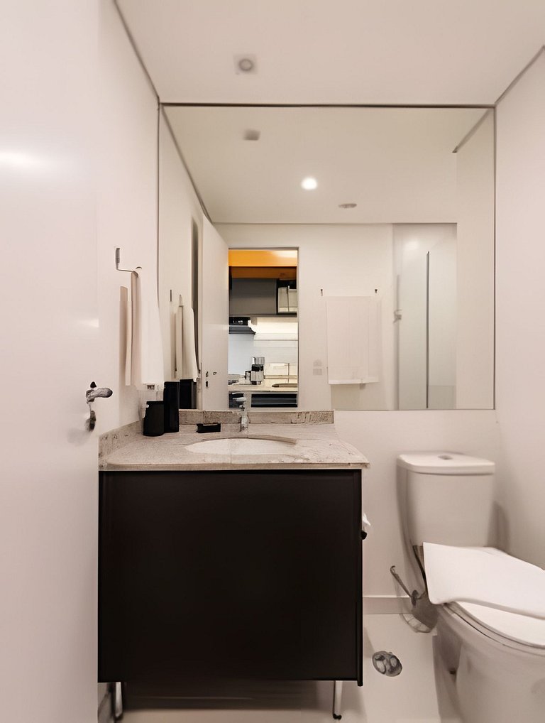 BHaus Setin Nova Republica - Studio 30m2 com Varanda - Cama