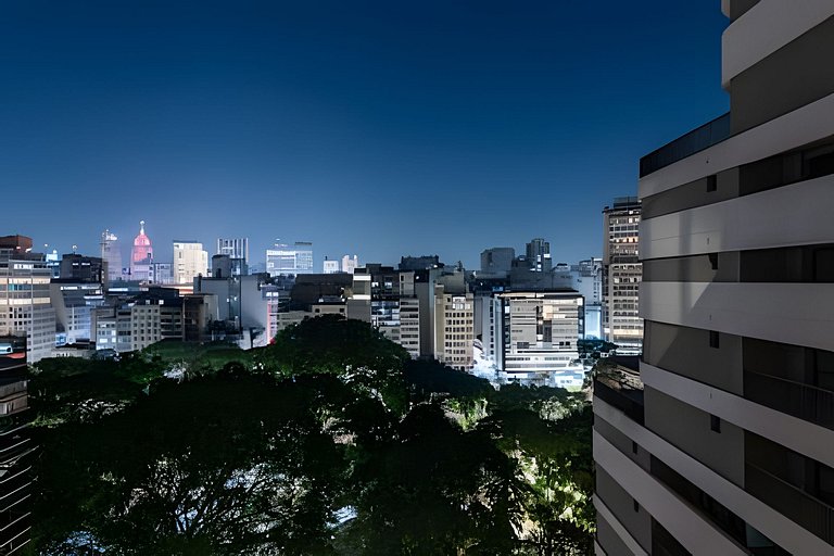 BHaus Setin Nova Republica - Studio 30m2 com Varanda - Cama