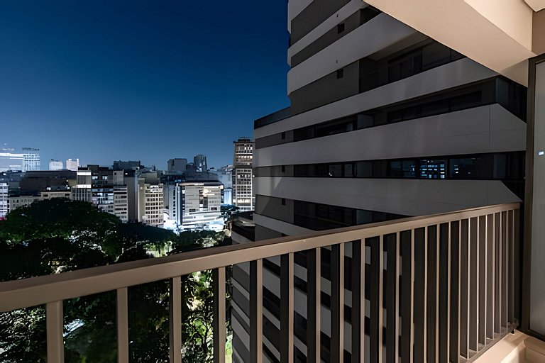 BHaus Setin Nova Republica - Studio 30m2 com Varanda - Cama