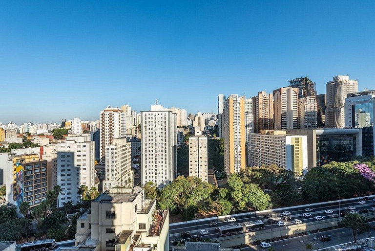 BHaus Bela Vista VN Ueno - Vista Incrível 14o andar - Academ