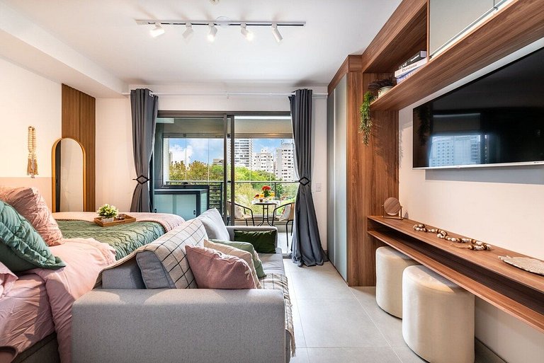 BHaus Allianz Park Arti Perdizes - Studio Deluxe com Varanda