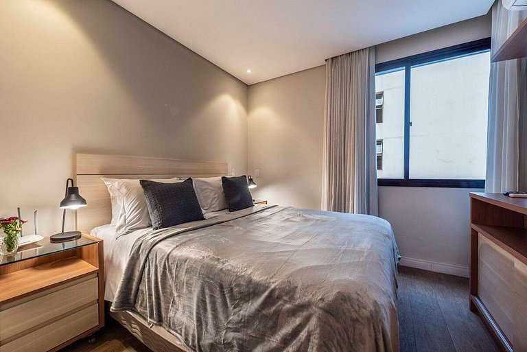 BHaus Jardins Poeta | Apartamento Deluxe 30m2 | 7o andar | A