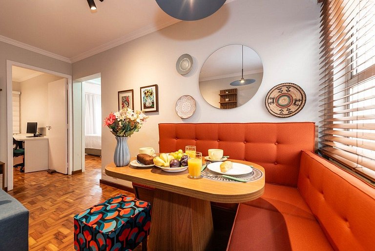 BHaus Family Paraíso - Grand Apartment 2 quartos - Próximo a