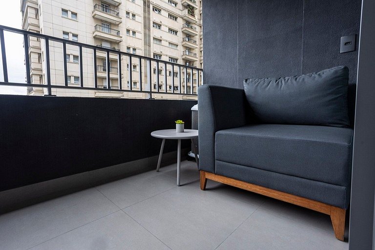 BHaus Jardins On Augusta - Studio Premium com Varanda - Pisc