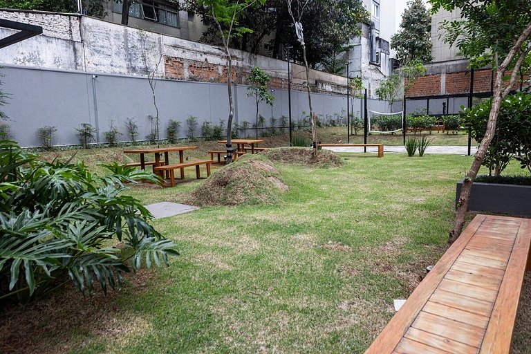 BHaus Jardins On Augusta - Studio Premium com Varanda - Pisc