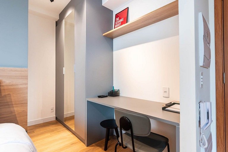 BHaus Pinheiros Terrae | Studio Premium | Metrô | ALG13