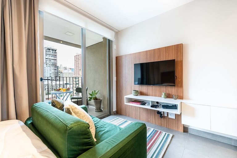 BHaus Jardins VN Melo Alves - Studio Premium com Varanda 13o