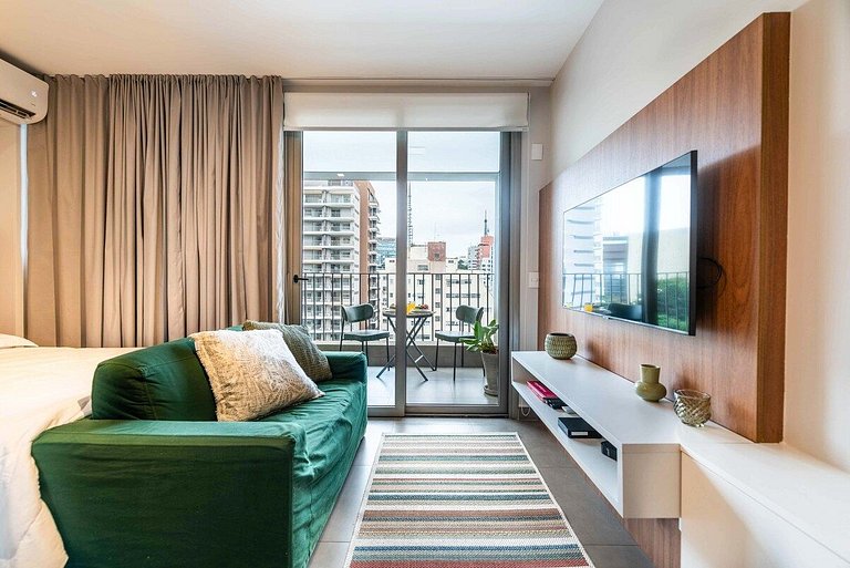 BHaus Jardins VN Melo Alves - Studio Premium com Varanda 13o