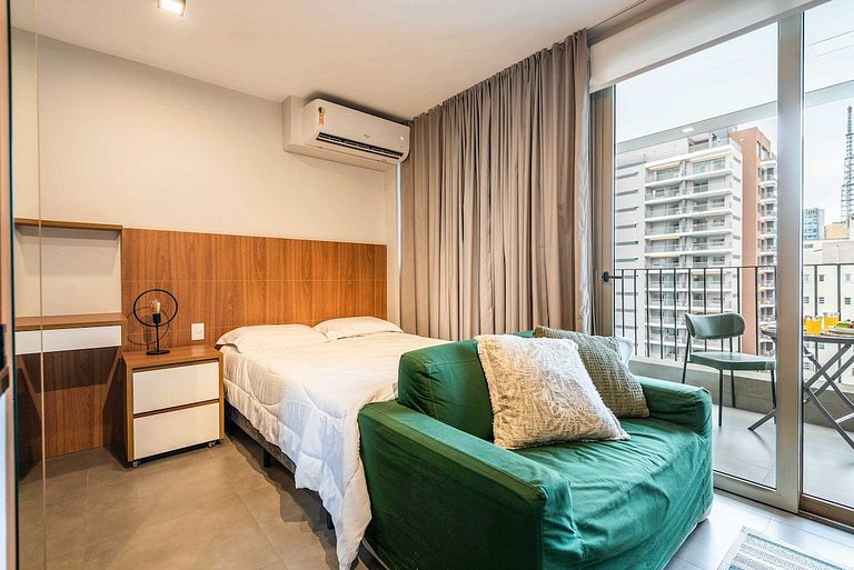 BHaus Jardins VN Melo Alves - Studio Premium com Varanda 13o