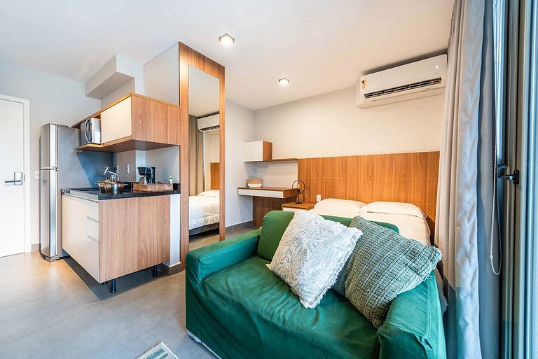 BHaus Jardins VN Melo Alves - Studio Premium com Varanda 13o