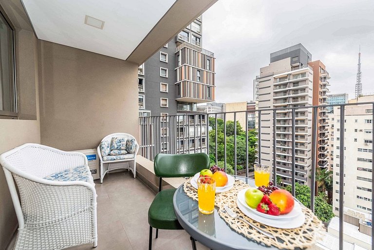 BHaus Jardins VN Melo Alves - Studio Premium com Varanda 13o