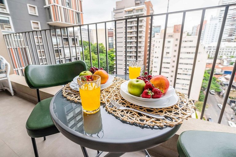 BHaus Jardins VN Melo Alves - Studio Premium com Varanda 13o