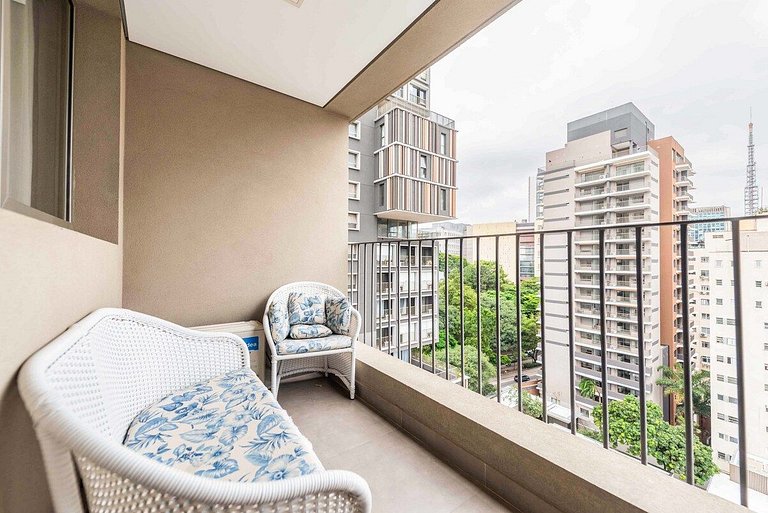 BHaus Jardins VN Melo Alves - Studio Premium com Varanda 13o