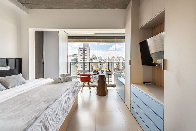 BHaus Paraíso On Paulista - Studio Premium com Vista Incríve
