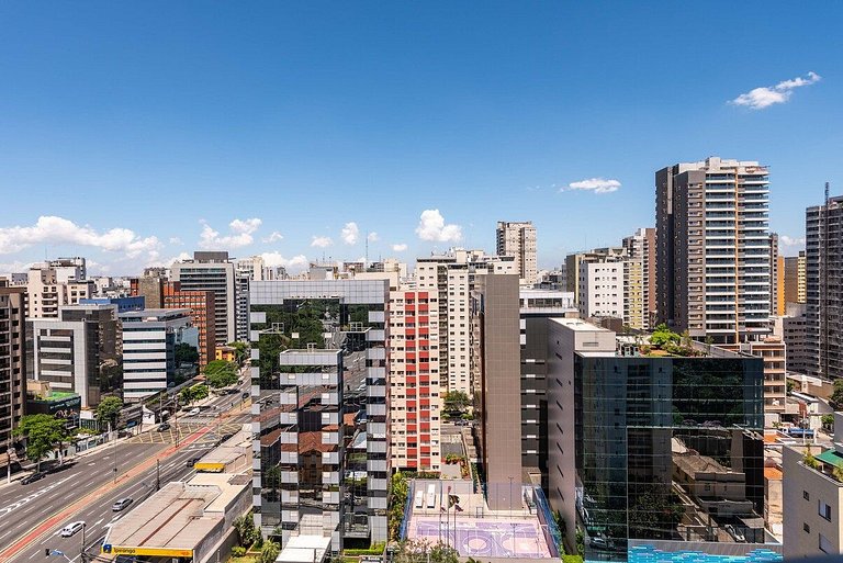 BHaus Paraíso On Paulista - Studio com Varanda e Vista Incrí
