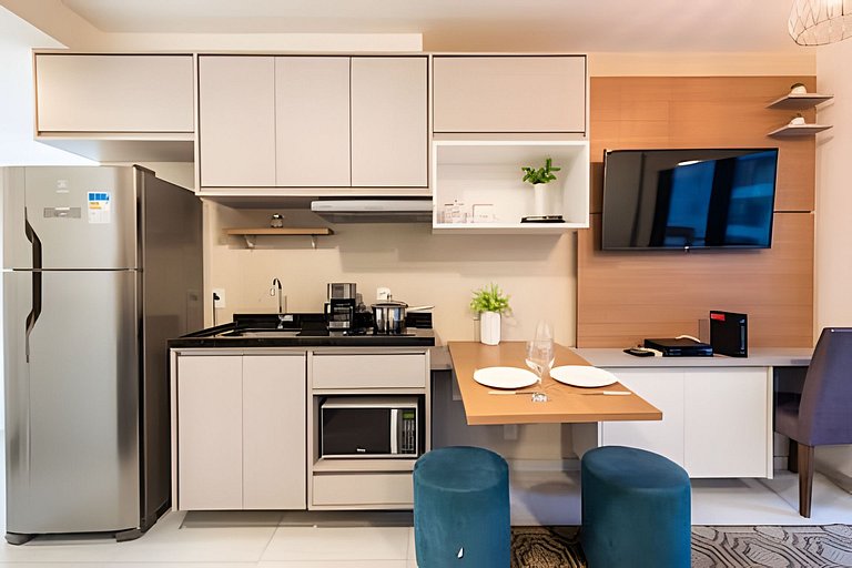 BHaus IS Moema Carinás | Apartamento com Varanda | 5o andar