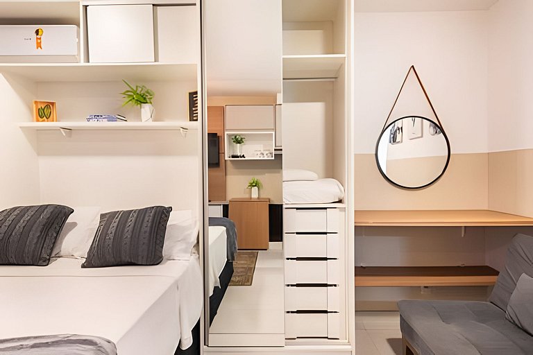 BHaus IS Moema Carinás - Apartamento com Varanda - Academia