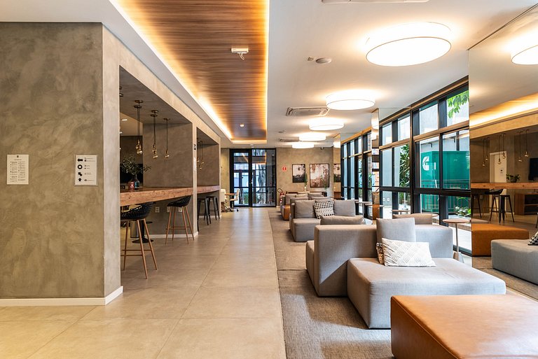 BHaus IS Moema Carinás | Apartamento com Varanda | 5o andar