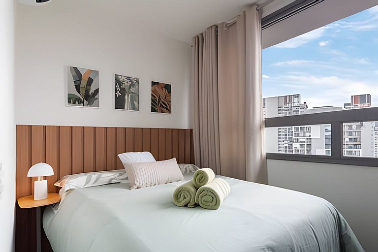 BHaus ON Brooklin - Studio Premium com Vista - Academia - La