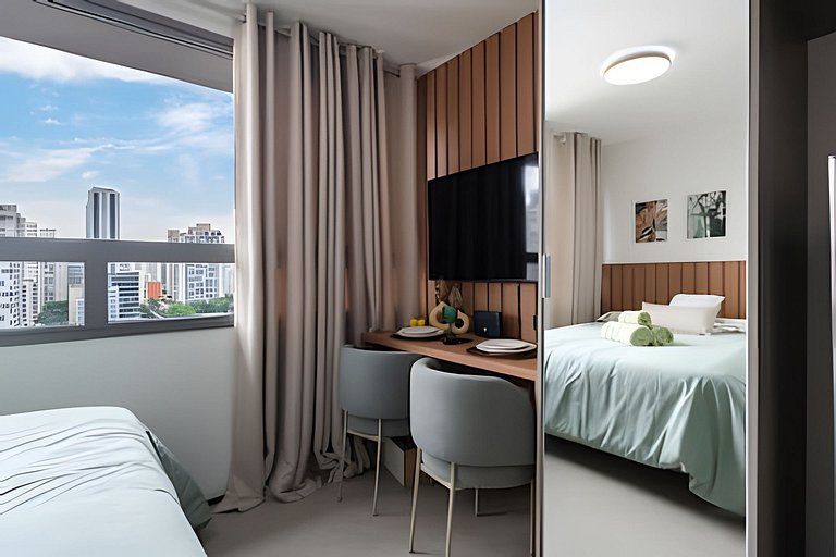 BHaus ON Brooklin - Studio Premium com Vista - Academia - La
