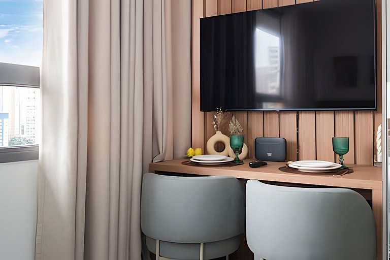 BHaus ON Brooklin - Studio Premium com Vista - Academia - La
